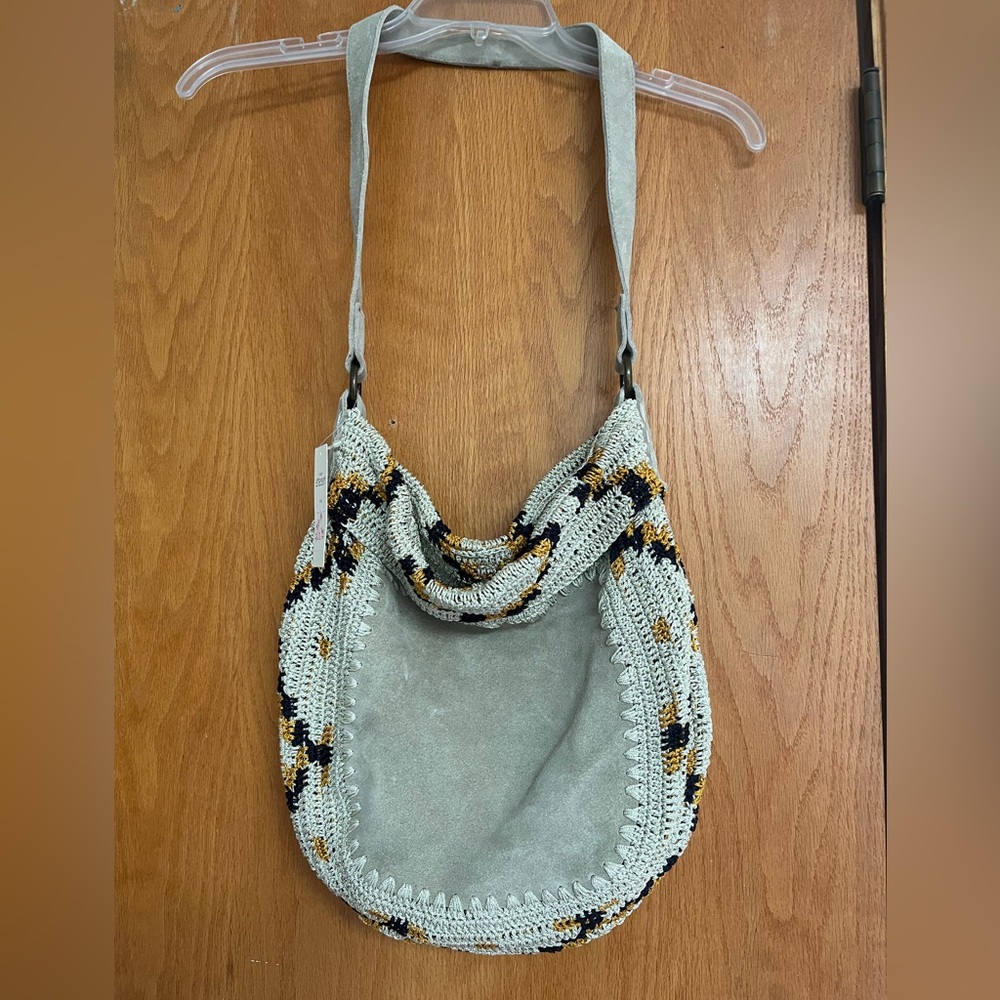 NWT Anthropologie Jasper and Jeera suede hobo bag